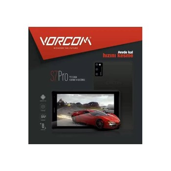 Vorcom S7 Pro 64 GB 7 inç Wi-Fi Tablet Pc Siyah