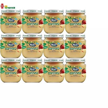 Hero Baby 12x120 gr Organik Elmalı Kavanoz Maması