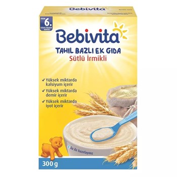 Bebivita 6+ Ay 300 gr Sütlü İrmikli Ek Gıda