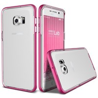 Verus Samsung Galaxy S6 Edge Plus Crystal Bumper Series Kılıf - Renk : Hot Pink
