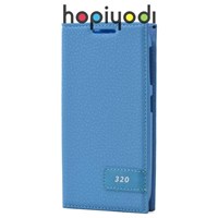 HTC Desire 320 Kılıf Safir Kapaklı Gizli Mıknatıslı Mavi