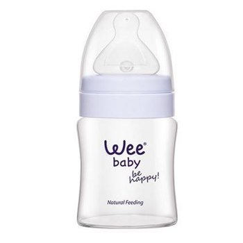 Wee 787 Isıya Dayanıkılı Geniş Ağızlı Ortodontik Cam Biberon 0-6 Ay 120 ml