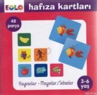 Hafıza Kartları: Hayvanlar - Meyveler - Sebzeler (ISBN: 8680671480046)