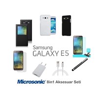Microsonic Samsung Galaxy E5 Kılıf & Aksesuar Seti 8in1