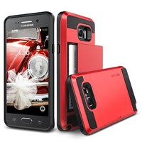 Verus Samsung Galaxy Note 5 Case Damda Slide Series Kılıf - Renk : Crimson Red