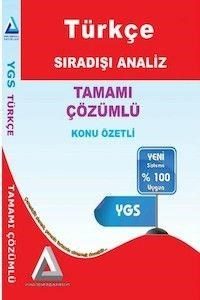 YGS Türkçe Konu Özetli Tamamı Çözümlü Soru Bankası Sıradışı Analiz (ISBN: 9786054472208)
