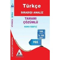 YGS Türkçe Konu Özetli Tamamı Çözümlü Soru Bankası Sıradışı Analiz (ISBN: 9786054472208)