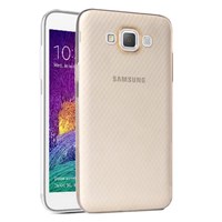 Microsonic Samsung Galaxy Grand Max Kılıf Transparent Soft Gold