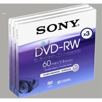 SONY DVD+RW 3LÜ 2.8GB 60MIN 2X VCAM
