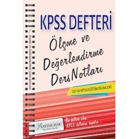 KPSS Eğitim Bilimleri Ölçme ve Değerlendirme Ders Notları X Yayınları 2016 (ISBN: 9786059083485)