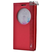 LG G3 Beat Kılıf Magnum Deri Gizli Mıknatıslı Kırmızı