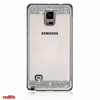 Redlife Galaxy Note 4 Orjınal Desen Bol Taşlı Pc Arka Kapak Uzay Grisi