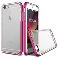 Verus iPhone 6/6S Crystal Bumper Series Kılıf - Renk : Hot Pink