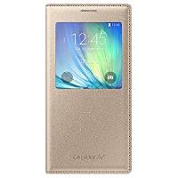 SAMSUNG Galaxy A7 S-View Koruyucu Kılıf Altın