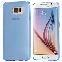 Soft TPU Galaxy S6 Ultra Slim Silikon Kılıf Mavi MGSCDHLNQ78