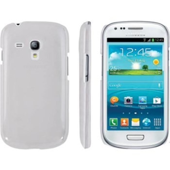 Laxon LC401WHT Buff Leather Textured Hard Case for Galaxy S3 Mini