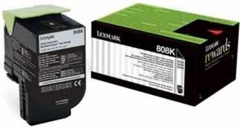 Lexmark CX310 Toner, Lexmark CX410 Toner, Lexmark CX510 Toner, Lexmark 808K Toner, Siyah Muadil Toner