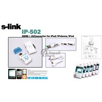 S-LİNK IP-502 IPOD-IPHONE-IPOD HDMI+AV KONNEKTÖR