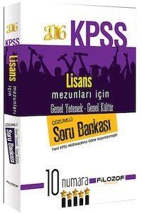 KPSS Genel Yetenek Genel Kültür Çözümlü Soru Bankası Filozof Yayınları 2016 (ISBN: 9786051642703)