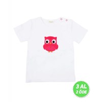 Organıckıd Miss Owl Pembe Baykuş T-Shirt 27267768