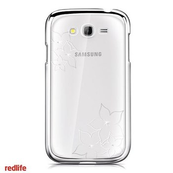 Redlife Galaxy Grand Neo Swarovski Taşlı Papatya Desenli Pc Arka Kapak Gümüş