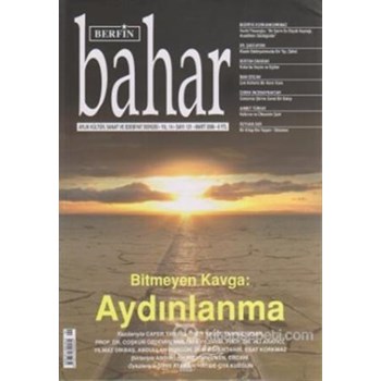 Berfin Bahar Aylık Kültür, Sanat ve Edebiyat Dergisi Sayı : 121 (ISBN: 9771300539121)