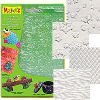 Makin's Clay Texture Sheets Doku Kalıpları 4'lü Set D THT38004