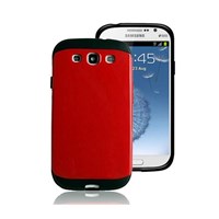 Microsonic Slim Fit Dual Layer Armor Samsung Galaxy Grand I9082 Kılıf Kırmızı
