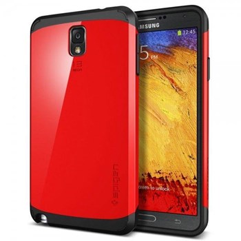 Samsung Galaxy Note 3 Kılıf Slim Armor Crimson Red Kapak