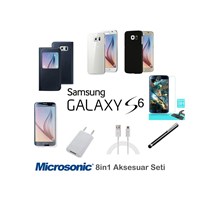 Microsonic Samsung Galaxy S6 Kılıf & Aksesuar Seti 8in1