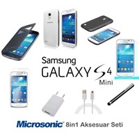 Microsonic Samsung Galaxy S4 Mini Kılıf & Aksesuar Seti 8in1