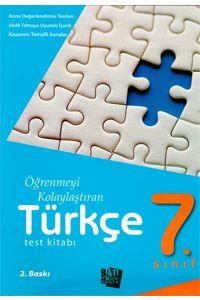 7.Sınıf Türkçe Test Kitabı Batı Akademi Yayınları (ISBN: 9786054542635)
