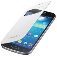 Microsonic View Cover Delux Kapaklı Kılıf Samsung Galaxy S4 Mini I9190 Beyaz