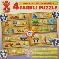 Puzzle Adam Anaokulu Eğitim Serisi - 1 : 4 Farklı Puzzle (ISBN: 8698881833255)