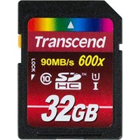Transcend 32 Gb 600X 90Mbs Kard