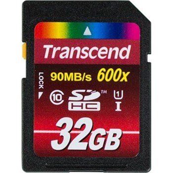 Transcend 32 Gb 600X 90Mbs Kard