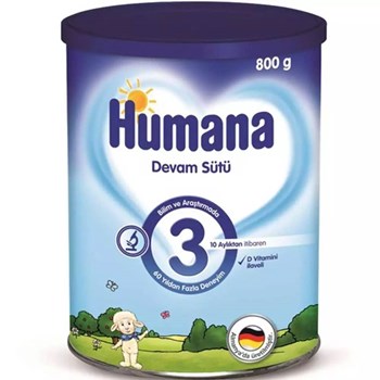 Humana 3 10+ 2x800 gr Çoklu Paket Bebek Devam Sütü