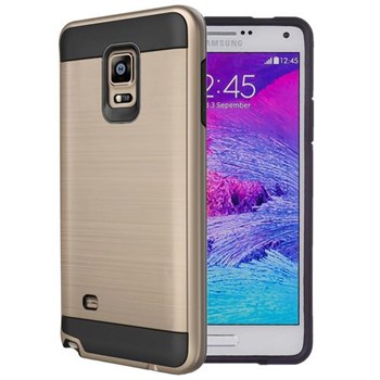 Microsonic Samsung Galaxy Note 4 Kılıf Slim Heavy Duty Gold CS300-SHD-GLX-NOTE4-GLD
