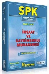 SPK 1015 İnşaat ve Gayrimenkul Muhasebesi Karacan Yayınları (ISBN: 9786053300632)