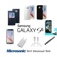 Microsonic Samsung Galaxy S6 Kılıf &Amp; Aksesuar Seti 8İn1