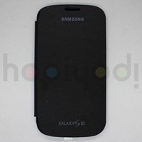 Samsung Galaxy S3 i9300 Kılıf Flip Cover Siyah