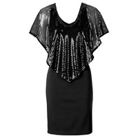 BODYFLIRT boutique Payetli elbise - Siyah 24486774