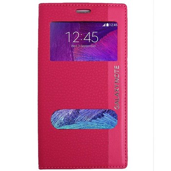 Magnum Galaxy Note 4 Magnum Pencereli Kılıf Pembe MGSBCELRSY7