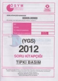 YGS 2012 Soru Kitapçığı (ISBN: 9786054733019)