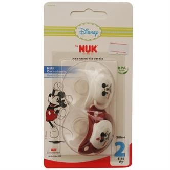 Nuk Disney Mickey Silikon Emzik No:1 (İkili) 28385251