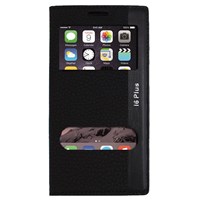 Magnum iPhone 6 Plus Magnum Pencereli Kılıf Siyah MGSKLMVX347
