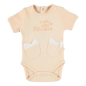 For My Baby Yazı Detaylı Body Yavruağzı 3-6 Ay 18115492