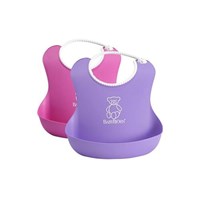 Babybjörn Yumuşak Plastik Mama Önlüğü / Pink-purple 2'li 21487453