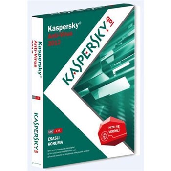 Kaspersky Antivirüs 2012 1 Kullanıcı 1 Yıl