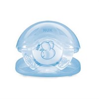 Nuk %0 BPA Emzik Silikon Uyku Emziği Saklama Kutulu Baby Blue (0/6 Ay)